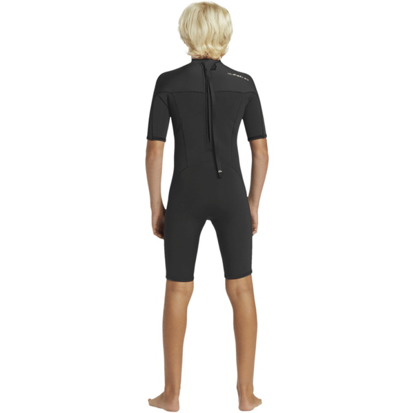 2026 Quiksilver Junior Everyday Sessions 2mm Back Zip Shorty Wetsuit EQBW503025 - Black